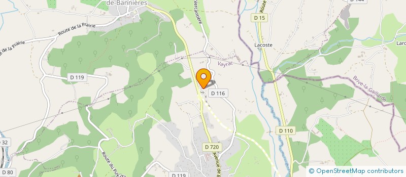 localisation de l'entreprise MADAME GENEVIEVE MORIN  VAYRAC