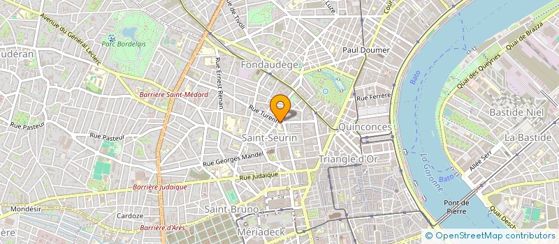 localisation de l'entreprise MADAME GENEVIEVE MORIZE-SAUTRIAU  BORDEAUX