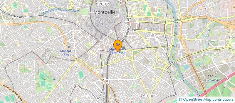 localisation de l'entreprise MADAME GENEVIEVE MOUTON à MONTPELLIER