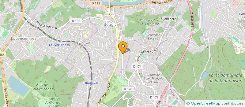 localisation de l'entreprise MADAME GENEVIEVE NEVEUX  BOUGIVAL