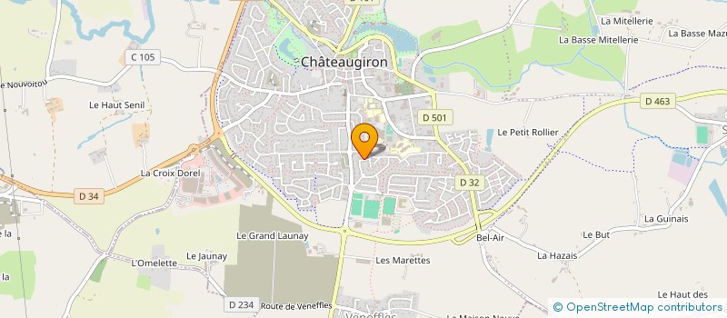 localisation de l'entreprise MADAME GENEVIEVE NOBLET  CHATEAUGIRON