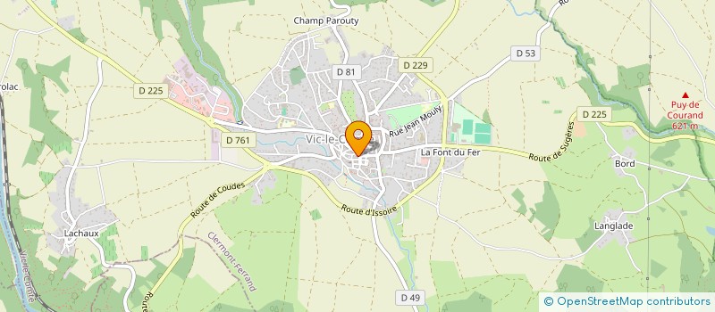 localisation de l'entreprise MADAME GENEVIEVE NOURRISSON  VIC-LE-COMTE