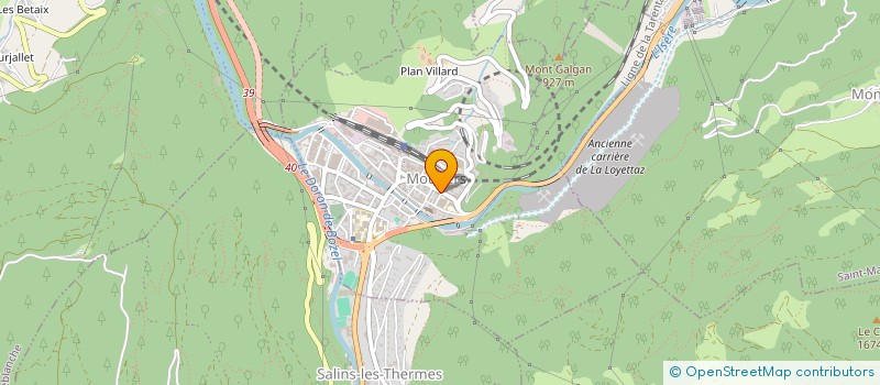 localisation de l'entreprise MADAME GENEVIEVE NOVET à MOUTIERS