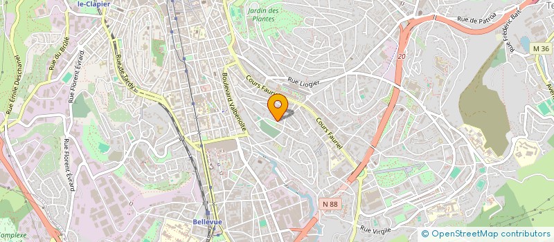 localisation de l'entreprise MADAME GENEVIEVE ODIN  SAINT-ETIENNE