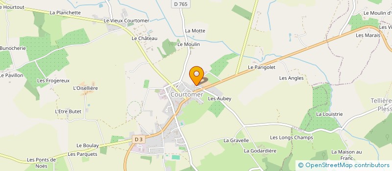 localisation de l'entreprise MADAME GENEVIEVE OLIVIER à COURTOMER