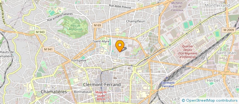 localisation de l'entreprise MADAME GENEVIEVE PAGE  CLERMONT-FERRAND