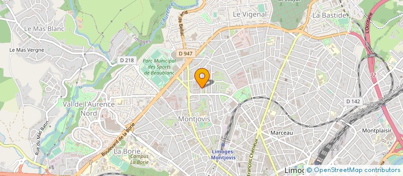 localisation de l'entreprise MADAME GENEVIEVE PAREL à LIMOGES