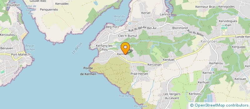 localisation de l'entreprise MADAME GENEVIEVE PAROUTY  MOELAN-SUR-MER