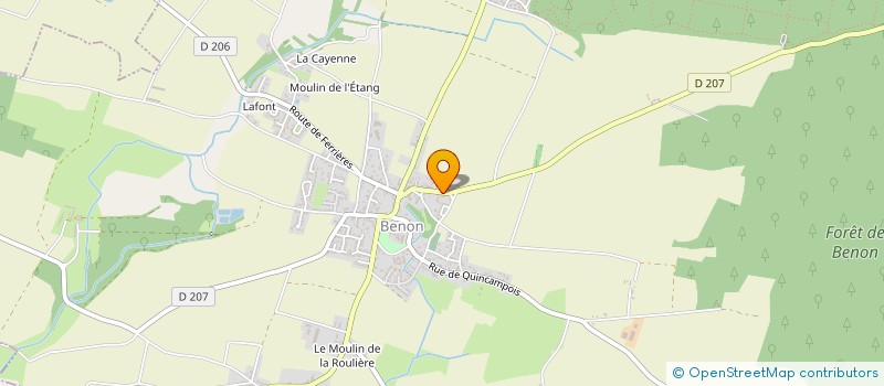 localisation de l'entreprise MADAME GENEVIEVE PARPAY  BENON