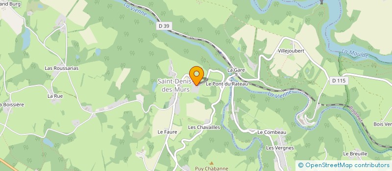 localisation de l'entreprise MADAME GENEVIEVE PASTEAU  SAINT-DENIS-DES-MURS