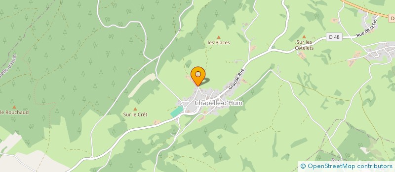 localisation de l'entreprise MADAME GENEVIEVE PAXION  CHAPELLE-D'HUIN