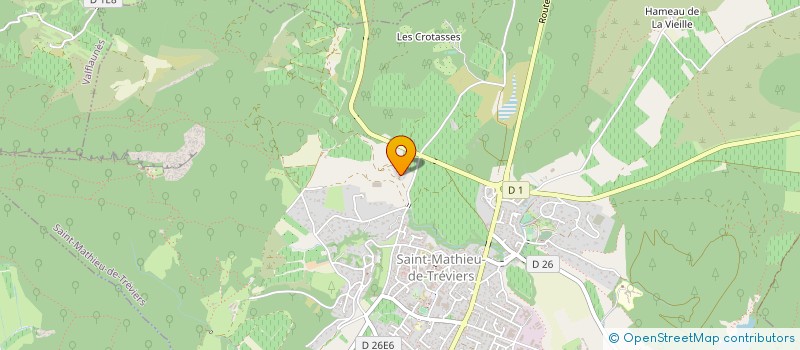 localisation de l'entreprise MADAME GENEVIEVE PEPIN  SAINT-MATHIEU-DE-TREVIERS