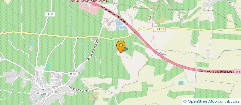 localisation de l'entreprise MADAME GENEVIEVE PEREZ  ARZENS