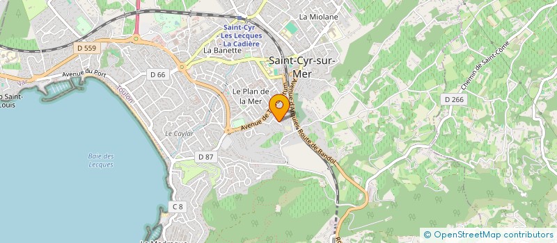 localisation de l'entreprise MADAME GENEVIEVE PERIES à SAINT-CYR-SUR-MER