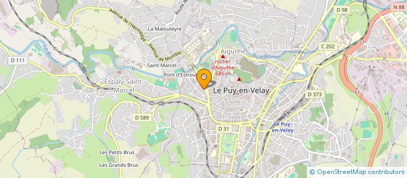 localisation de l'entreprise MADAME GENEVIEVE PERRIN  LE PUY-EN-VELAY