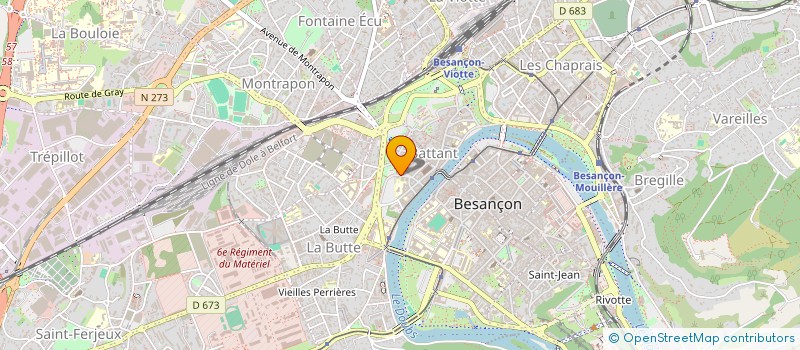 localisation de l'entreprise MADAME GENEVIEVE PETIT à BESANCON