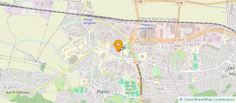 localisation de l'entreprise MADAME GENEVIEVE PETITCLERC  PLAISIR