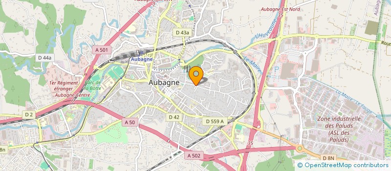 localisation de l'entreprise MADAME GENEVIEVE PEYRE à AUBAGNE