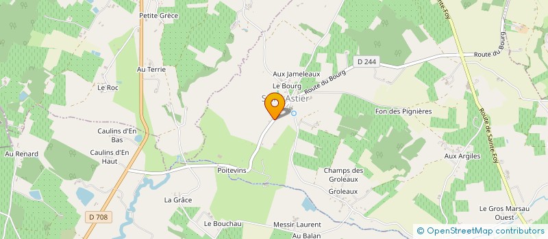 localisation de l'entreprise MADAME GENEVIEVE PICCIN à SAINT-ASTIER