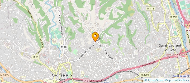 localisation de l'entreprise MADAME GENEVIEVE PINEAU à CAGNES-SUR-MER