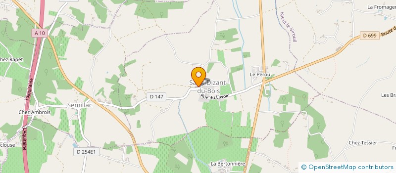 localisation de l'entreprise MADAME GENEVIEVE PLAINEAU  SAINT-DIZANT-DU-BOIS