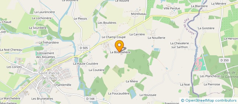 localisation de l'entreprise MADAME GENEVIEVE PLANCHAIS à SAINT-PIERRE-DES-NIDS