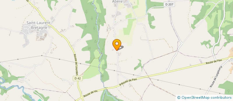 localisation de l'entreprise MADAME GENEVIEVE PLANTE  ABERE