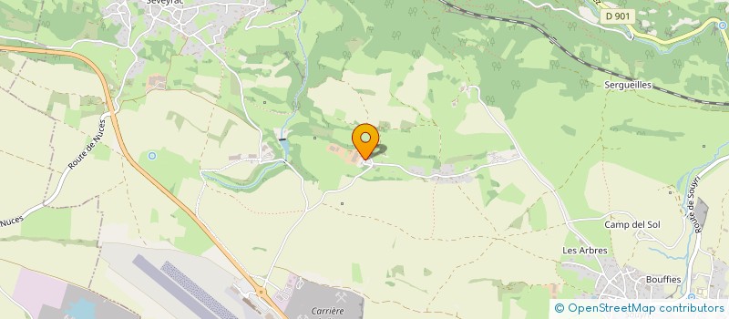 localisation de l'entreprise MADAME GENEVIEVE PLEINECASSAGNE  SALLES-LA-SOURCE