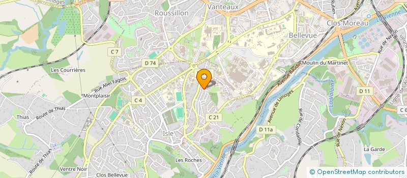 localisation de l'entreprise MADAME GENEVIEVE POUGET  ISLE