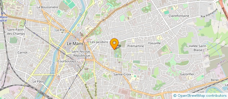 localisation de l'entreprise MADAME GENEVIEVE POUIT à LE MANS