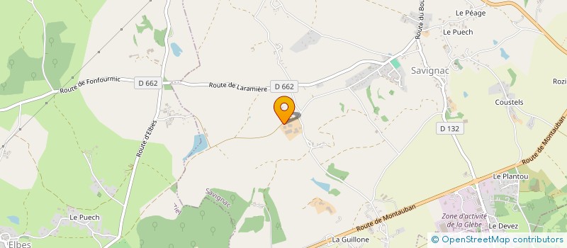 localisation de l'entreprise MADAME GENEVIEVE POURCEL  SAVIGNAC
