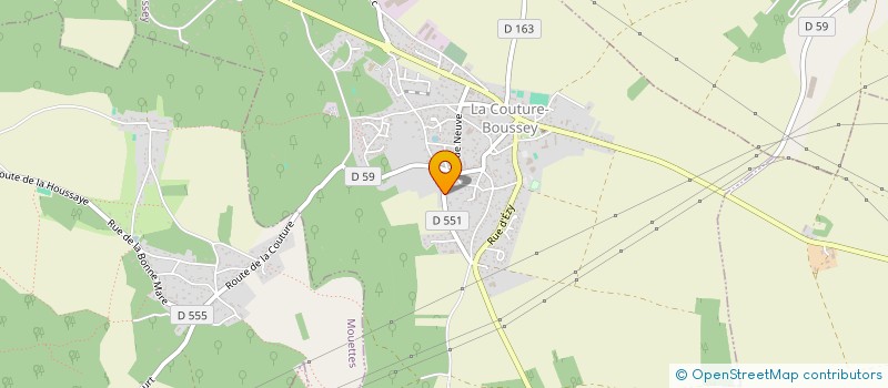 localisation de l'entreprise MADAME GENEVIEVE PREVERAND DE SONNEVILLE  LA COUTURE-BOUSSEY