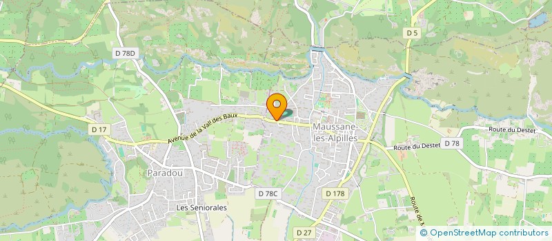 localisation de l'entreprise MADAME GENEVIEVE PRIAULET  MAUSSANE-LES-ALPILLES