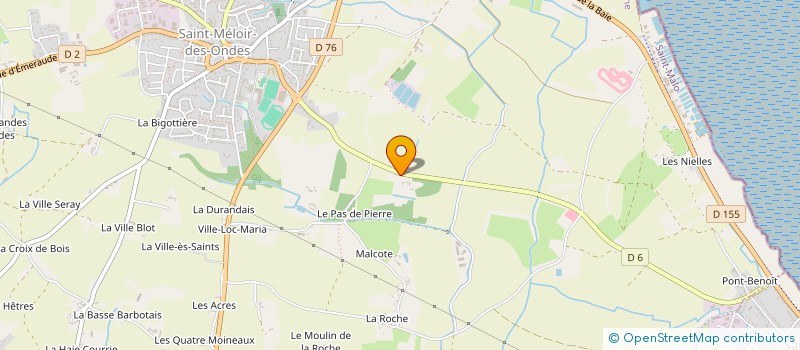 localisation de l'entreprise MADAME GENEVIEVE PRUDHOMME à SAINT-MELOIR-DES-ONDES