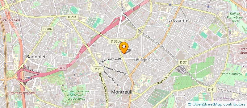 localisation de l'entreprise MADAME GENEVIEVE PULCINELLI à MONTREUIL