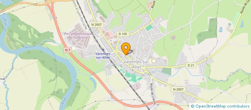 localisation de l'entreprise MADAME GENEVIEVE QUEMENER à VARENNES SUR ALLIER