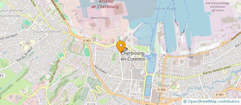 localisation de l'entreprise MADAME GENEVIEVE QUONIAM à CHERBOURG-EN-COTENTIN