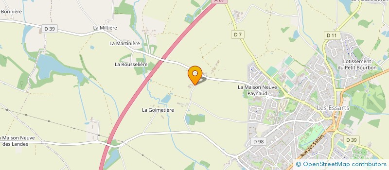 localisation de l'entreprise MADAME GENEVIEVE RABILLARD à ESSARTS-EN-BOCAGE