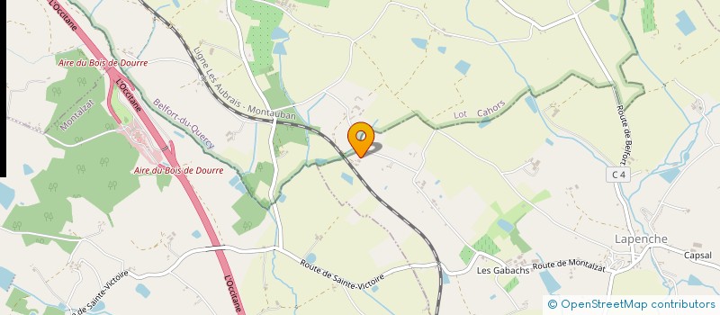 localisation de l'entreprise MADAME GENEVIEVE RATHIE  LAVAURETTE