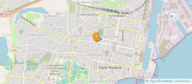 localisation de l'entreprise MADAME GENEVIEVE RAUD à SAINT-NAZAIRE