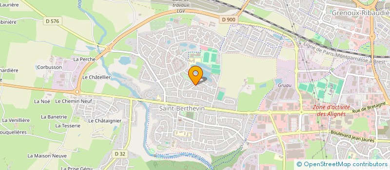 localisation de l'entreprise MADAME GENEVIEVE REBOURS  SAINT-BERTHEVIN