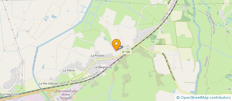 localisation de l'entreprise MADAME GENEVIEVE RENNETEAU  DONGES