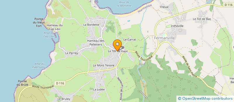 localisation de l'entreprise MADAME GENEVIEVE RENOUF  FERMANVILLE