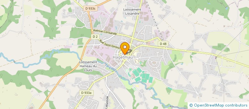 localisation de l'entreprise MADAME GENEVIEVE REQUENNA  HAGETMAU