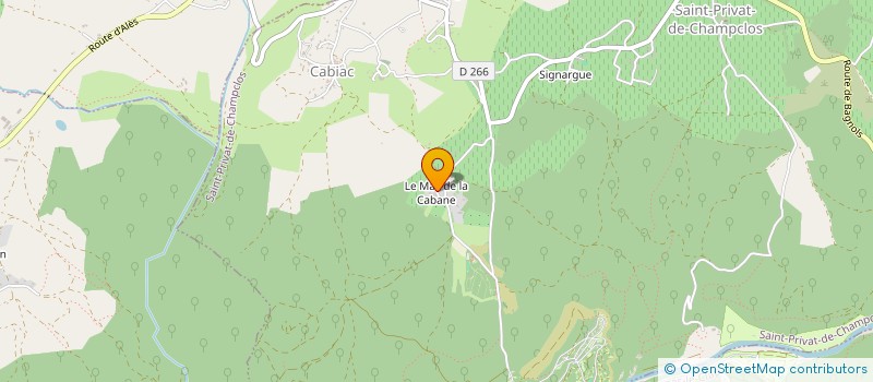 localisation de l'entreprise MADAME GENEVIEVE ROBERT  SAINT-PRIVAT-DE-CHAMPCLOS