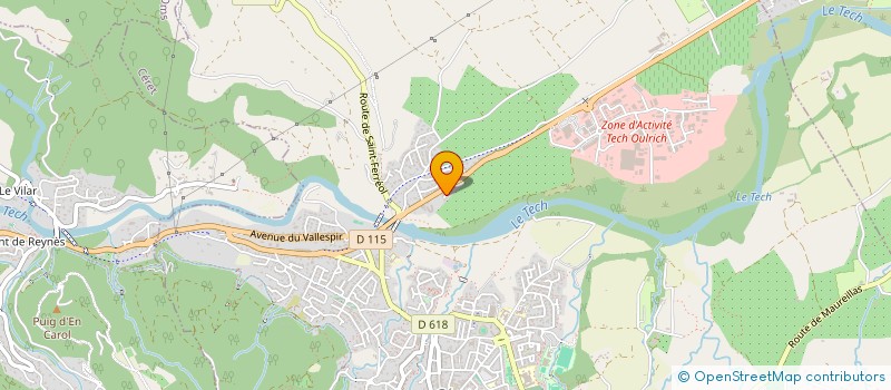 localisation de l'entreprise MADAME GENEVIEVE RODRIGUEZ  CERET