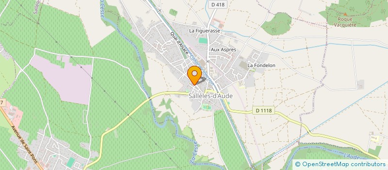 localisation de l'entreprise MADAME GENEVIEVE ROQUE  CUXAC-D'AUDE