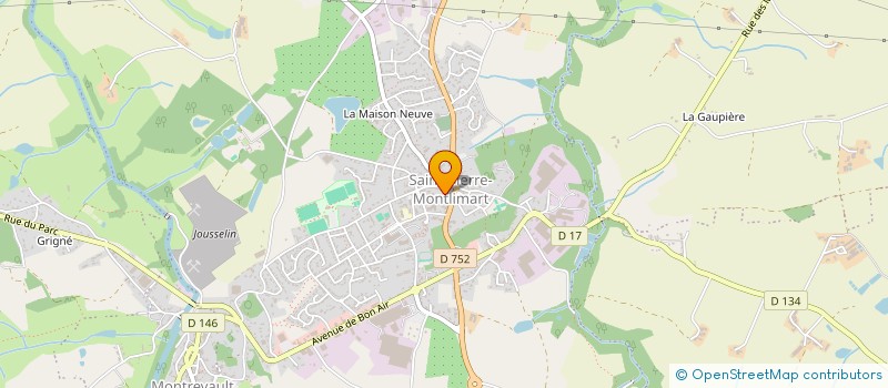 localisation de l'entreprise MADAME GENEVIEVE ROUSSEAU  BEAUPREAU-EN-MAUGES