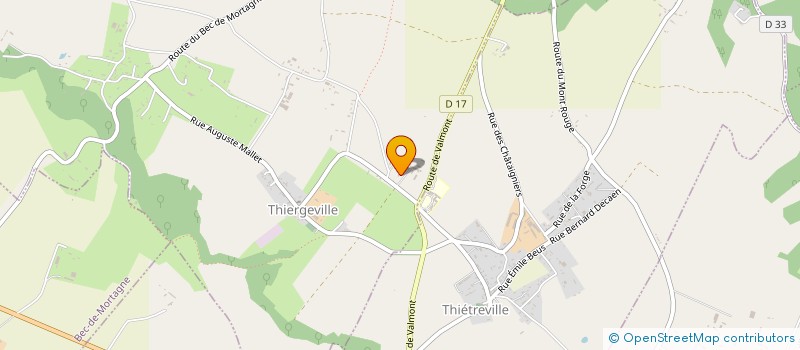 localisation de l'entreprise MADAME GENEVIEVE ROUSSIGNOL  THIERGEVILLE