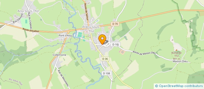 localisation de l'entreprise MADAME GENEVIEVE ROY  PRECY-SOUS-THIL